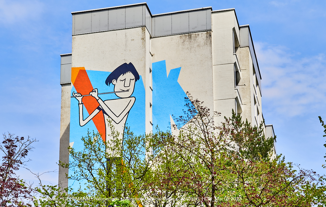 05.05.2023 - Graffiti am Karl-Marx-Ring 75 in Neuperlach